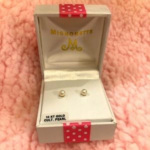 Mignonette Girls Pearl Earrings